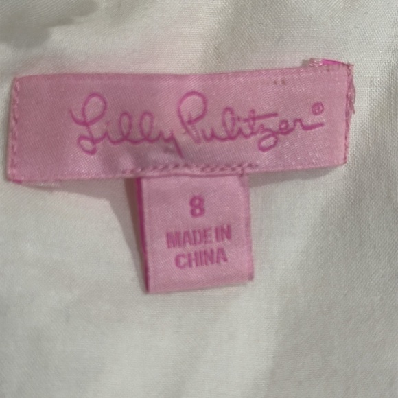 Lilly Pulitzer Reeve Resort White Papillion Sheath Dress Size 8 - EUC - Picture 7 of 9